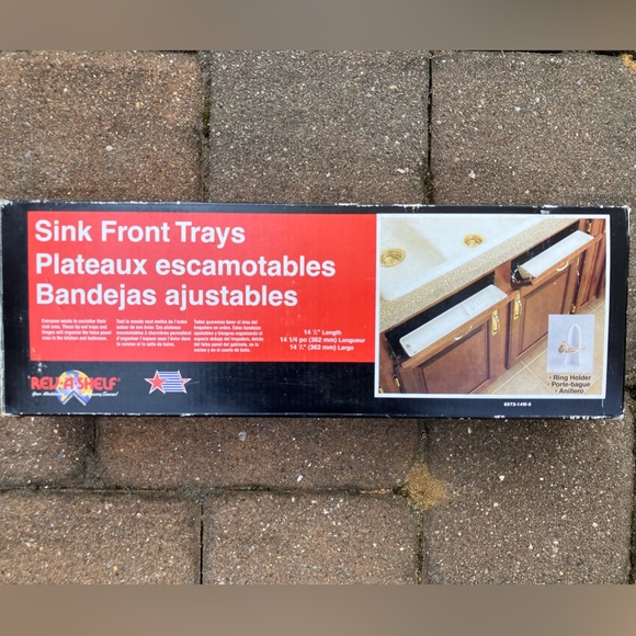 NEW NEVER USED Tip-Out Plastic Sink Trays for Base Cabinet, White, 6572-14-11-52 - Picture 2 of 8